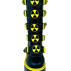 Y.R.U. New Dune Biohazard Platform Boots In Black/Yellow 9 Y.R.U. New Dune Biohazard Platform Boots In Black/Yellow