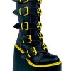 Y.R.U. New Dune Biohazard Platform Boots In Black/Yellow 2 Y.R.U. New Dune Biohazard Platform Boots In Black/Yellow
