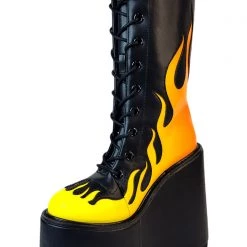 Y.R.U. World Tour Dune Lace Up Flame In Black/Yellow