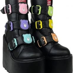 Y.R.U. The Great Fantastic Dune Lo Care Bears Platform Boots In Black 11 Y.R.U. The Great Fantastic Dune Lo Care Bears Platform Boots In Black