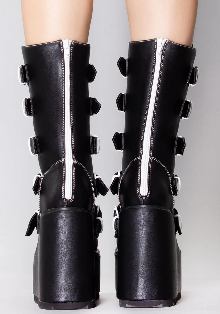 Y.R.U. Dune Skeleton Platform Boots Shoes 5 Y.R.U. Dune Skeleton Platform Boots Shoes