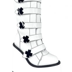 Y.R.U. Dune Strapped X Platform Boots In Storm TT