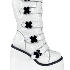 Y.R.U. Dune Strapped X Platform Boots In Storm TT