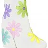 Y.R.U. New Jem Daisies Ankle Boots In Pastel White 1 Y.R.U. New Jem Daisies Ankle Boots In Pastel White