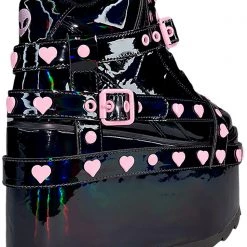 Y.R.U. New Qozmo Bondage Heart In Black Hologram/Pink 16 Y.R.U. New Qozmo Bondage Heart In Black Hologram/Pink