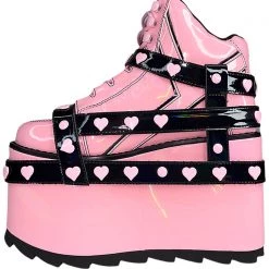 Y.R.U. Qozmo Bondage Heart In Pink Hologram/Black 10 Y.R.U. Qozmo Bondage Heart In Pink Hologram/Black