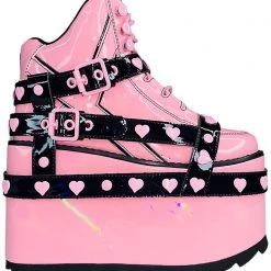 Y.R.U. Qozmo Bondage Heart In Pink Hologram/Black 9 Y.R.U. Qozmo Bondage Heart In Pink Hologram/Black
