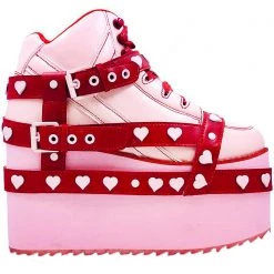 Y.R.U. Qozmo Bondage Love Hurts Platform Sneakers