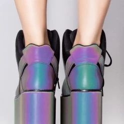 Y.R.U. Qozmo Hi Reflective Platform Sneakers