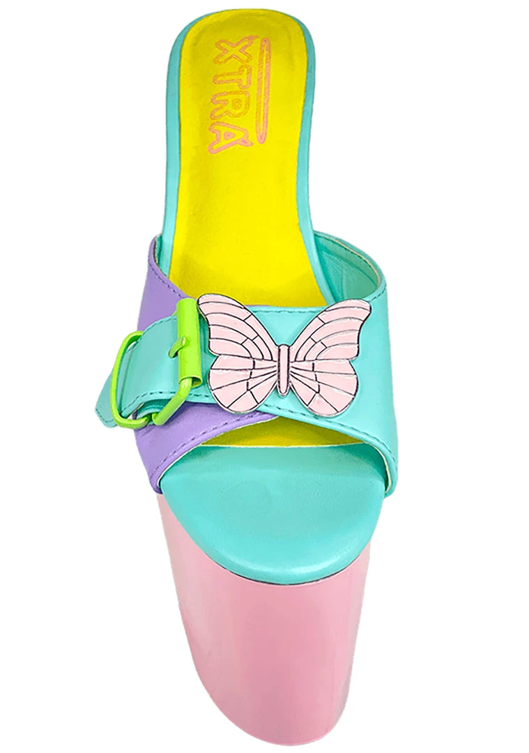 XTRA Sugar Butterfly Platform Heels In Pastel World Tour 6 XTRA Sugar Butterfly Platform Heels In Pastel World Tour