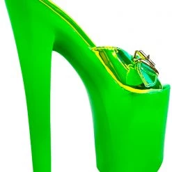 XTRA X Hustler Sugar Weed Platform Heels In Green Atlantis World Tour 14 XTRA X Hustler Sugar Weed Platform Heels In Green Atlantis World Tour