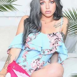 LA Style Rush Women's Festival Romance Floral Romper