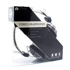 LAXMAX Black Paisley Stereo Headphones Accessories