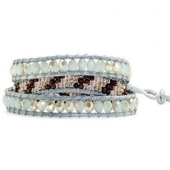 LA Style Rush X Katie Soleil Sienna Triple Wrap Beaded Bracelet