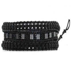LA Style Rush X Katie Soleil Zara Triple Wrap Beaded Bracelet